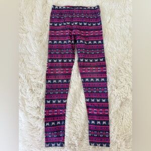 Carter's Girls Pink Blue Butterfly Leggings Size: 8